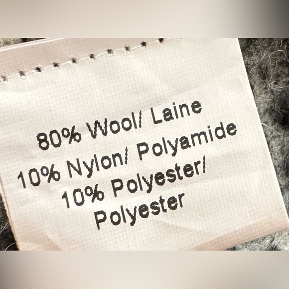 Cecchi e Cecchi Wool Scarf Orange and Black Stripes - Picture 15 of 16